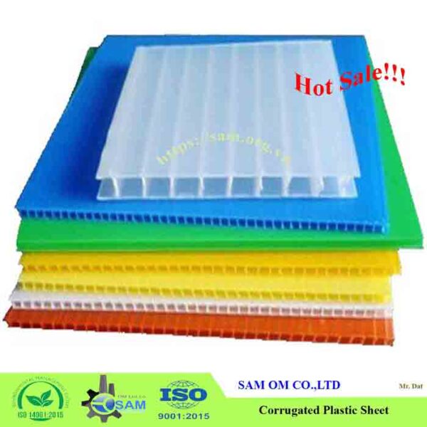 SAM corrugated plastic sheet box sign layer pad