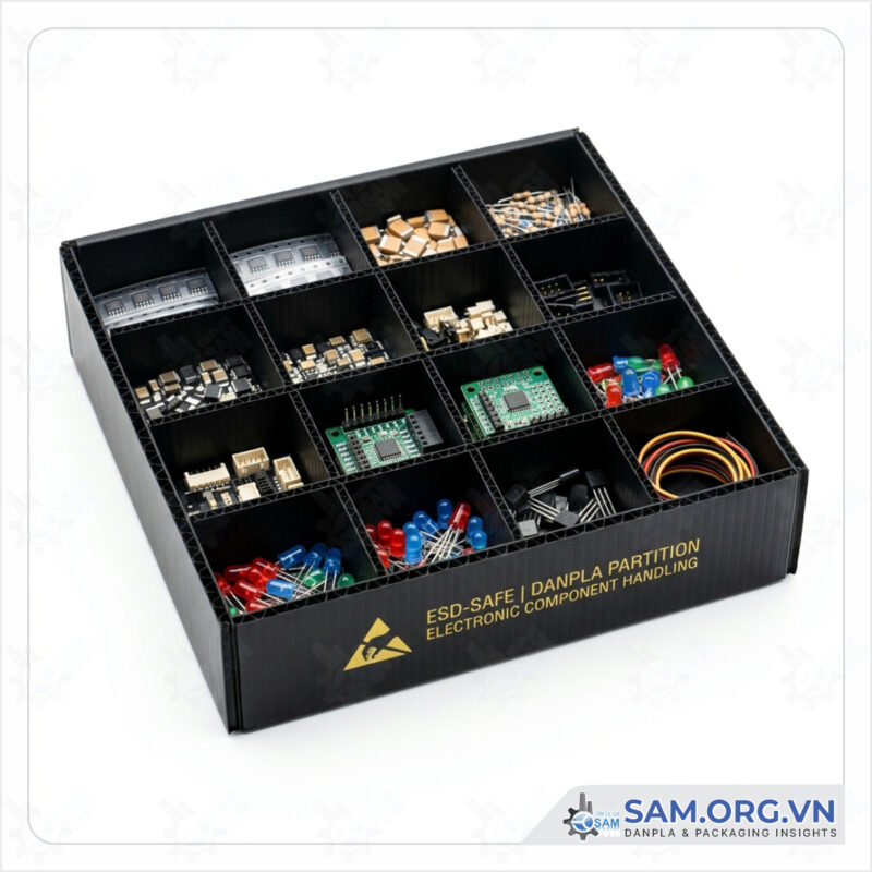 Ứng dụng tấm nhựa Danpla trong ngành Điện tử và Logistics