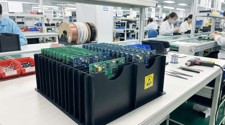 Vách ngăn Danpla chống tĩnh điện đựng bo mạch linh kiện điện tử trong nhà máy