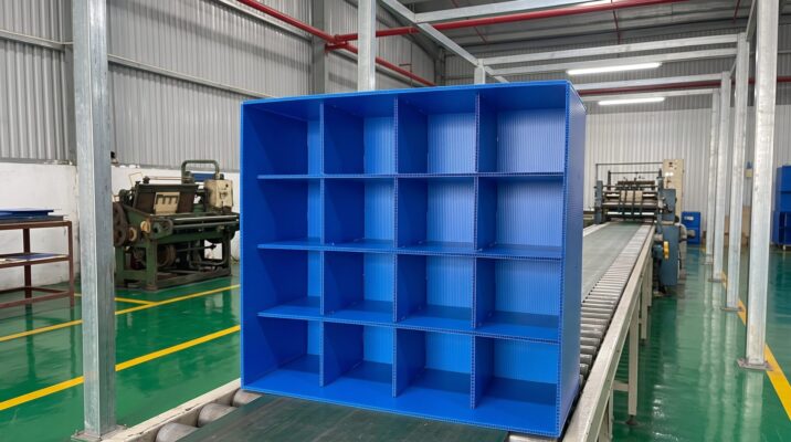 Vách ngăn Danpla ghép rãnh chữ thập chia ô trong thùng đóng gói