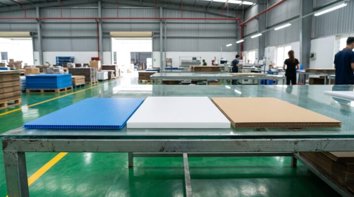 So sánh tấm Danpla Formex và carton về bề mặt và độ dày